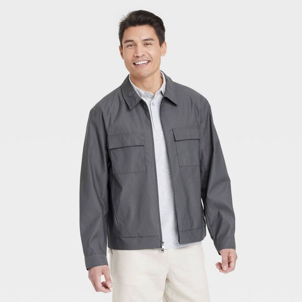 Men's Utility Jacket - Goodfellow & Co Dark Gray XXL